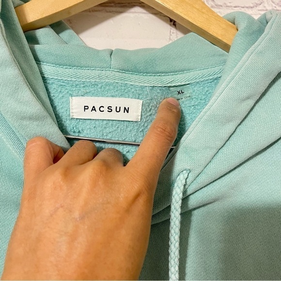 PacSun Green Vintage Wash Hoodie - Picture 4 of 8